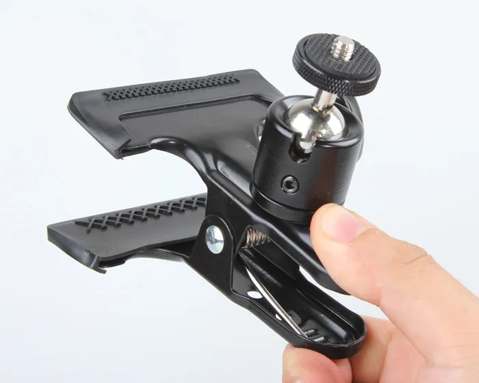 New Clip Clamp Holder Mount with Universal Metal Standard Ball Head 1/4 Screw Bracket for Camera Flash Holder for Photography
