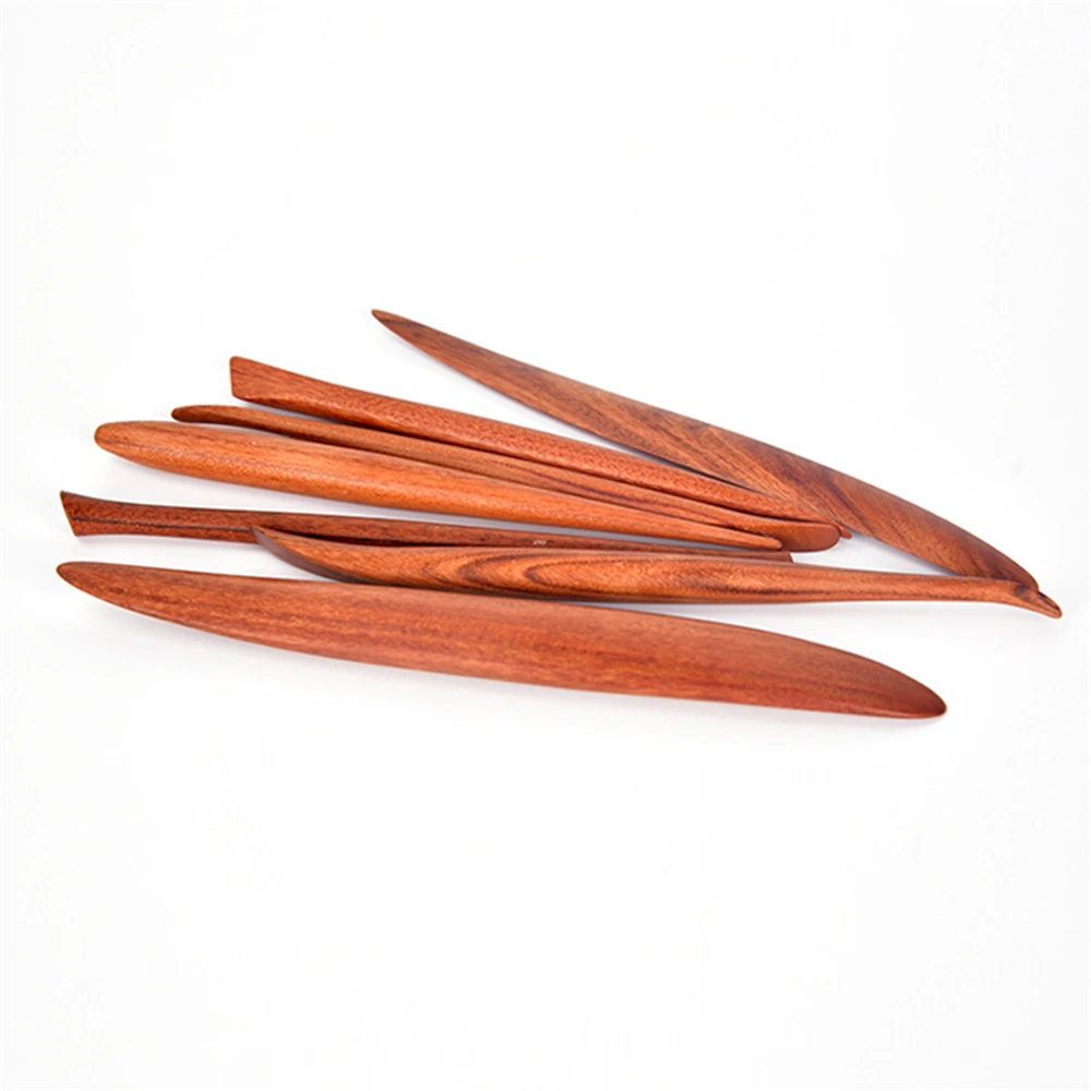 7PCS/SET Mahogany Clay Tools Pottery Tools Double Ended Clay Sculpting Tools for Sculpting