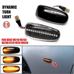 LED Dynamic Side Marker Turn Signal Lights Indicator Lamps For Mercedes Vito W638 W210 Vario W670 Vaneo W414 W124 W208 W901