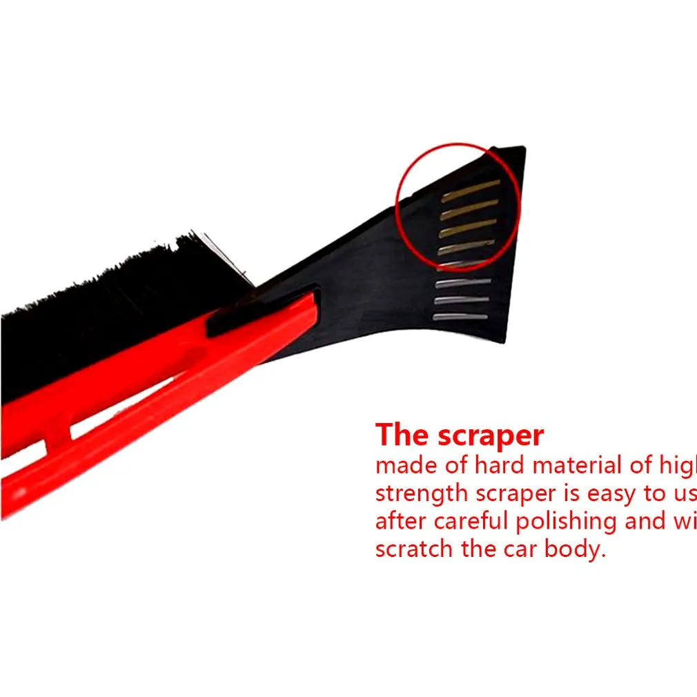 Winter Snow Ice Scraper Brush Sturdy Grip Car Frost Remover Auto Snow Shovel Windshield and Window Cleaner Tool