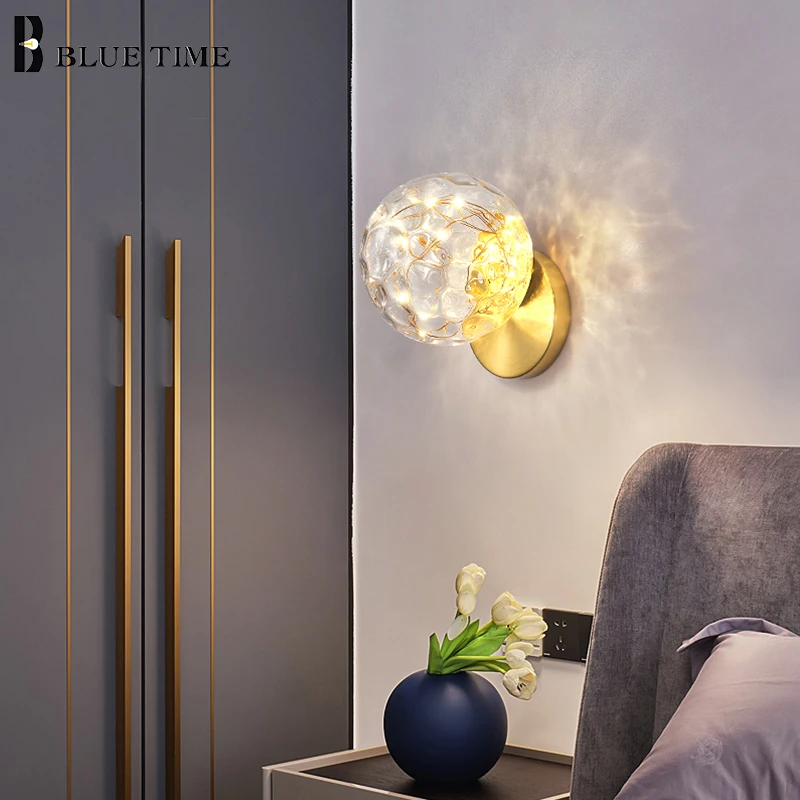 Led Wall Light Home Black & Gold โมเดิร์นสำหรับห้องนั่งเล่นห้องนอนห้องนอนเตียงนอน Sconce โคมไฟ Led Luster