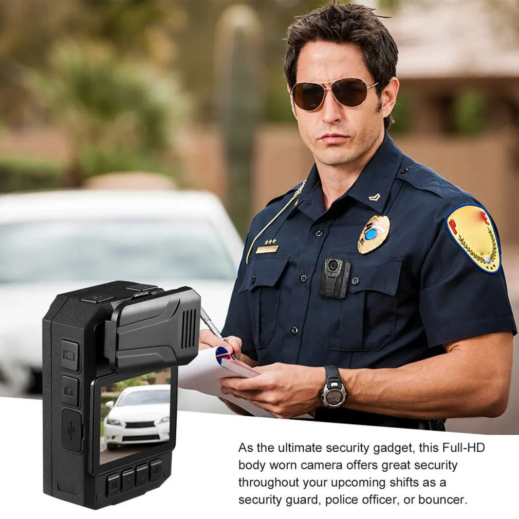 LESHP 1296P Full Waterproof Police Body Camera Security Gadget With 2 Inch Display Night GPS Movement Detection