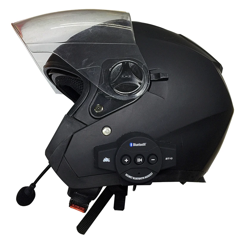 

2023 new Bluetooth Motorcycle Helmet Interphone Intercom Headset Wireless Hands-Free With Microphone For Voice Calls