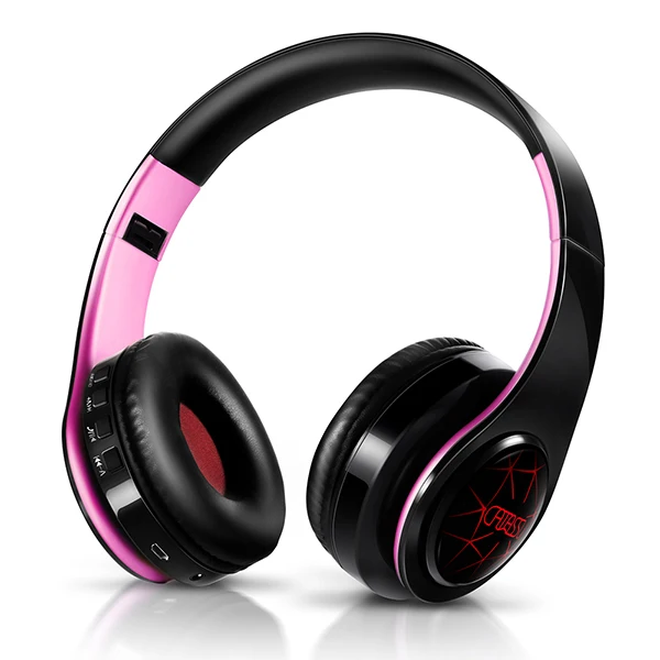 Nieuwe aanwinst LED-ademhalingslampjes Draadloze Bluetooth-hoofdtelefoon Mobiele headset Ondersteunt mobiele computer tablet Zware bas