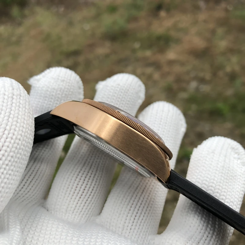 STEELDIVE men dive watch,mens automatic mechanical watches bronze sport wristwatch 200m waterproof Switzerland luminous clock