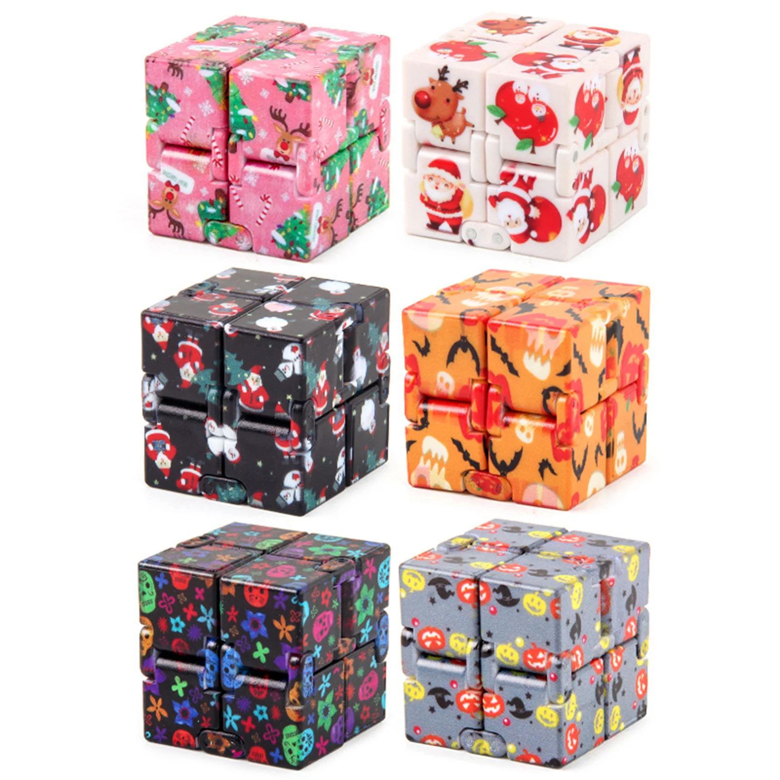 Infinito Cube Anti-Stress Fidget Brinquedos, Criativo Infinito Cube, Escritório Flip Cubic Puzzle, Parar o stress Apaziguador, Brinquedo autismo