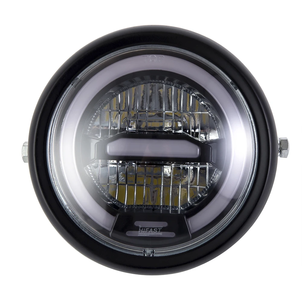 6.5 inch Universal Cafe Racer Vintage Motorcycle LED Head lamp Headlamp distance light Refit motorcycle headlight Cafe Racer