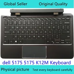 Original 100% New Keyboard with Pen Battery Docking Station for Dell Latitude 11 5175 5179 K12M T54KN Laptop Bottom Cover Base