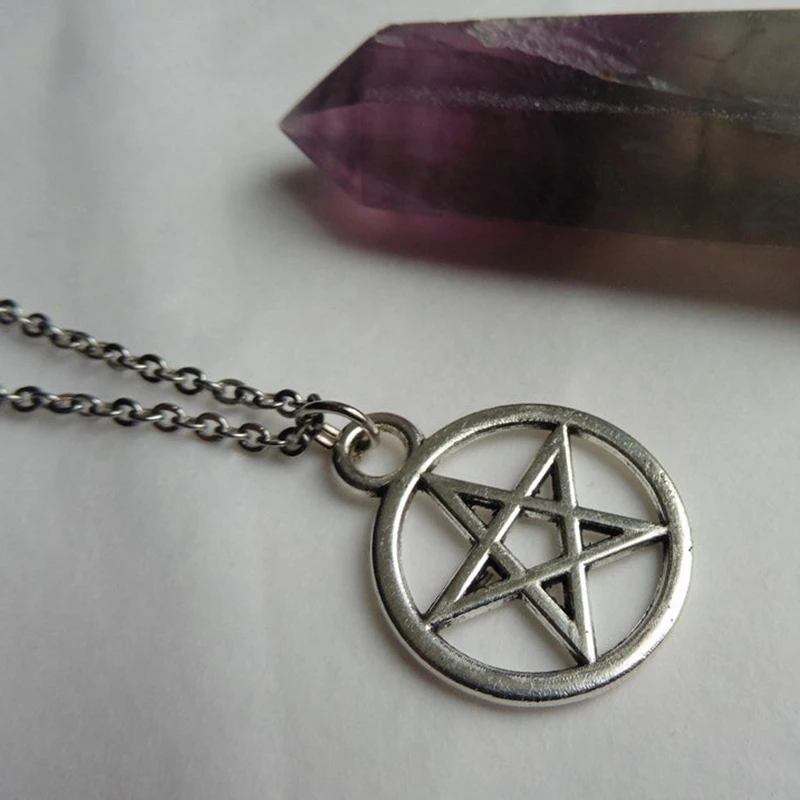 Pentagram Necklace Pagan Gothic Witchcraft Spell Witch Boho, Sad Boy, Satan, Star, Witchcraft, Pentagram