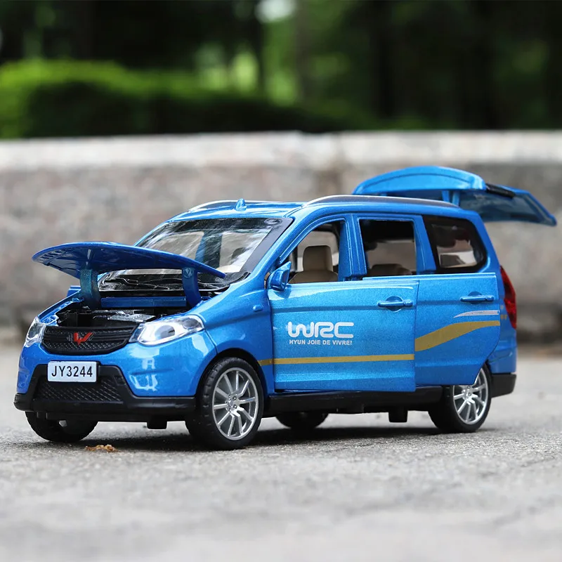 Diecast Spielzeug Modell 1:32 Skala für WULING MPV Sport SUV Auto/Pull Zurück/Sound & Licht/Pädagogisches sammlung/Geschenk für Kind