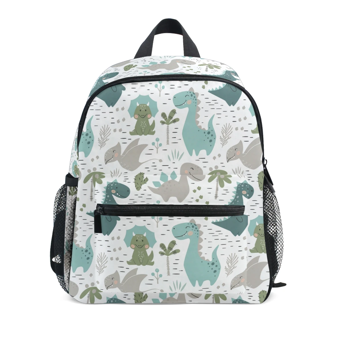 MCTNCT Sac à Dos Dinosaure pour Enfant 3-6 Ans,Sac Enfant Garcon - Cartable Scolaire Imperméable Léger 400g - Bretelles Réglables Porte-Gourde - Bleu Canard et Jaune Moutarde - Rentrée/Printemps