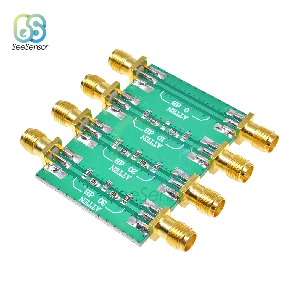 Placa de módulo de atenuador fijo de 23DBM, DC 4,0 GHz RF, cabeza doble hembra SMA, 0dB, 10dB, 20dB, 30dB