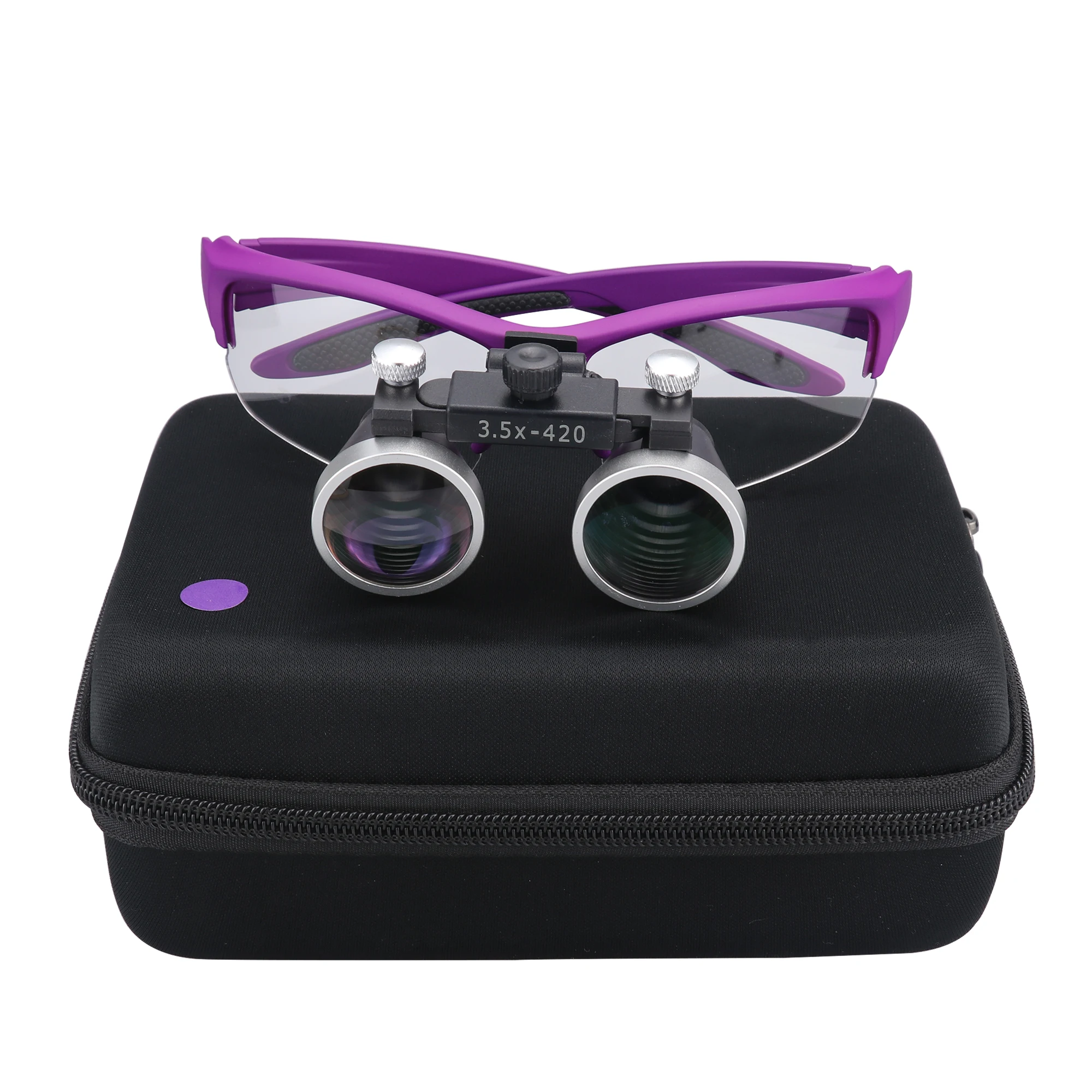 2.5X/3.5X 420mm Dental Loupes Dental Magnifier Dental Lab Medical Loupes Magnification Binocular Headlight Headlamp