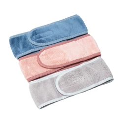 Feminino menina macio toweling ajustável coral velo hairband maquiagem banho hairband lavagem rosto titular do cabelo spa acessórios para o cabelo facial