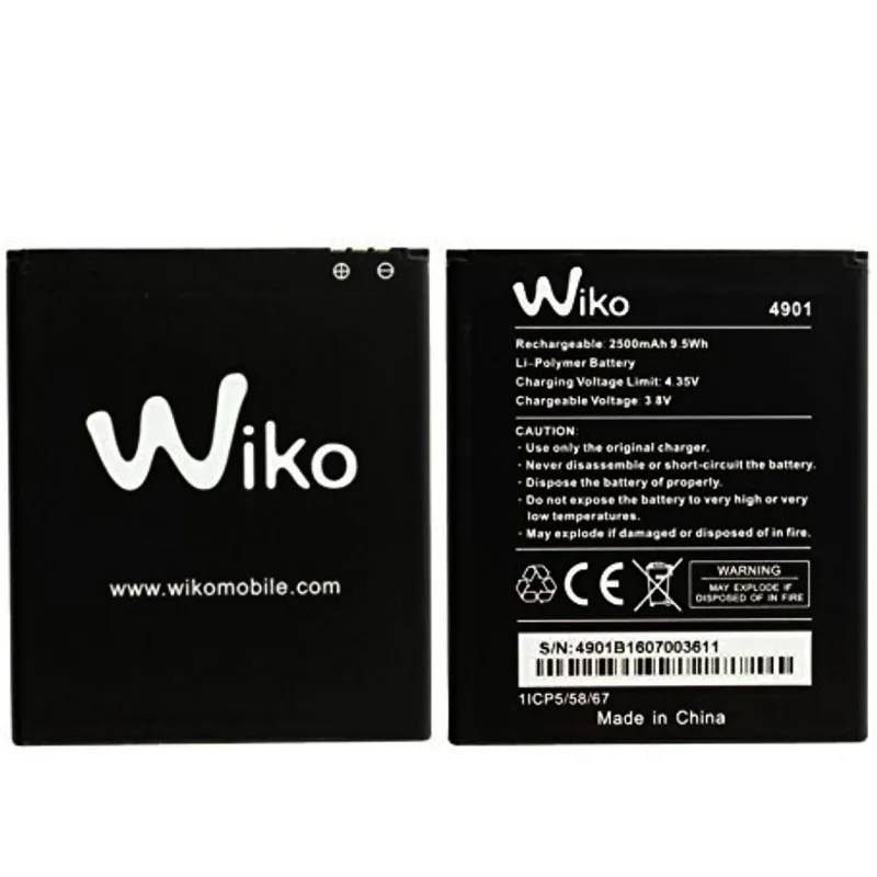 New 2500mAh 4901 Replacement Battery For  Wiko 4901 Mobile Phone+gift