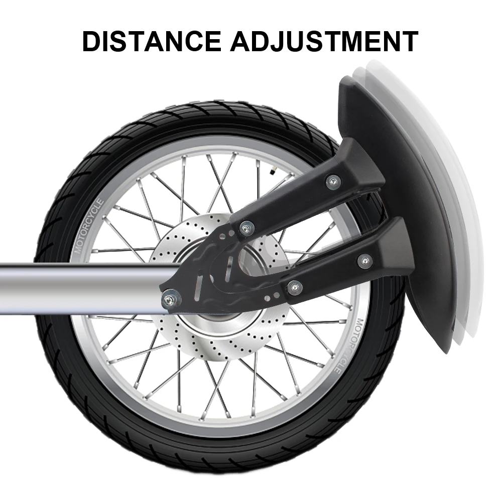 Universal Motor Accessories With Bracket Plastic Motorcycle Rear Wheel Fender Cover Splash Guard Mudguard