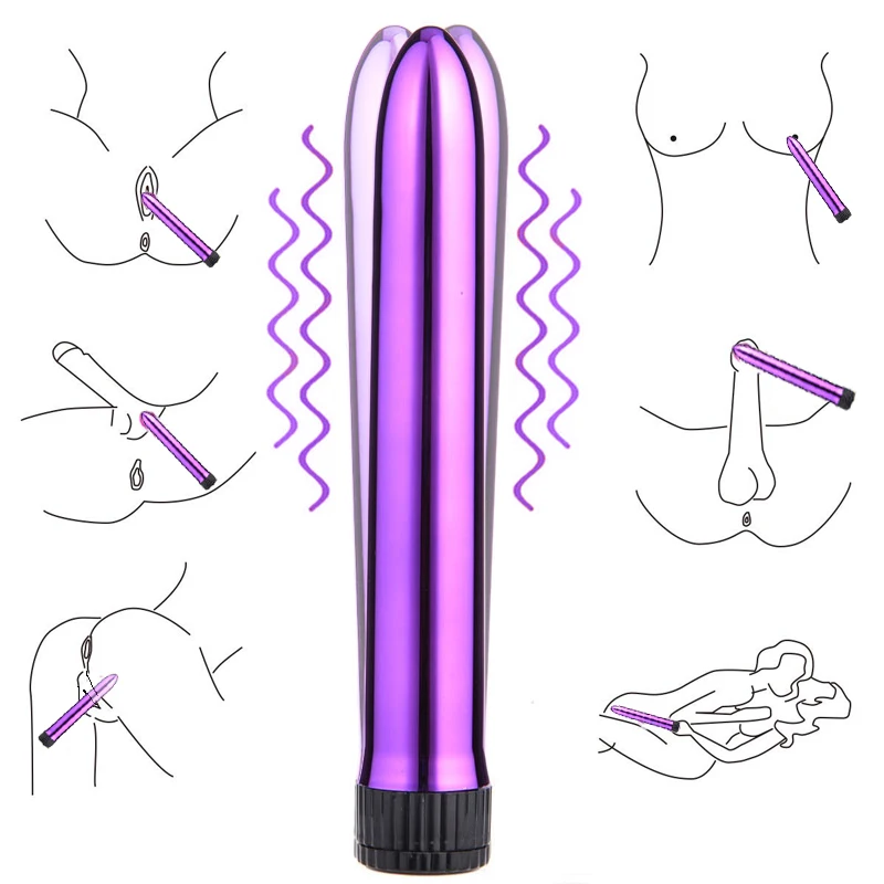 6.5 Inch Multi-Speed Traditional Powerful Vibrators, Slim Waterproof G Spot Vibrating Massager, Adult Sex Toys For Women