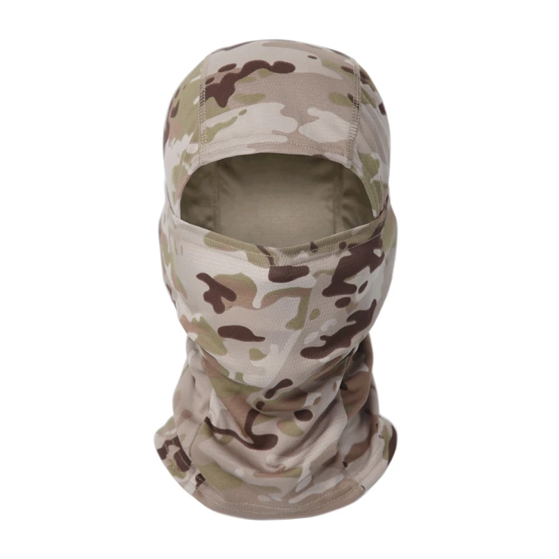 Camouflage Balaclava Full Face Mask CS Wargame Hunting Cycling Sports Helmet Liner Cap Multicam CP Scarf