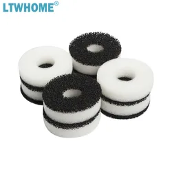 LTWHOME Compatiable Foam and Carbon Rings Fit for Biorb Filter Set / Service Kit