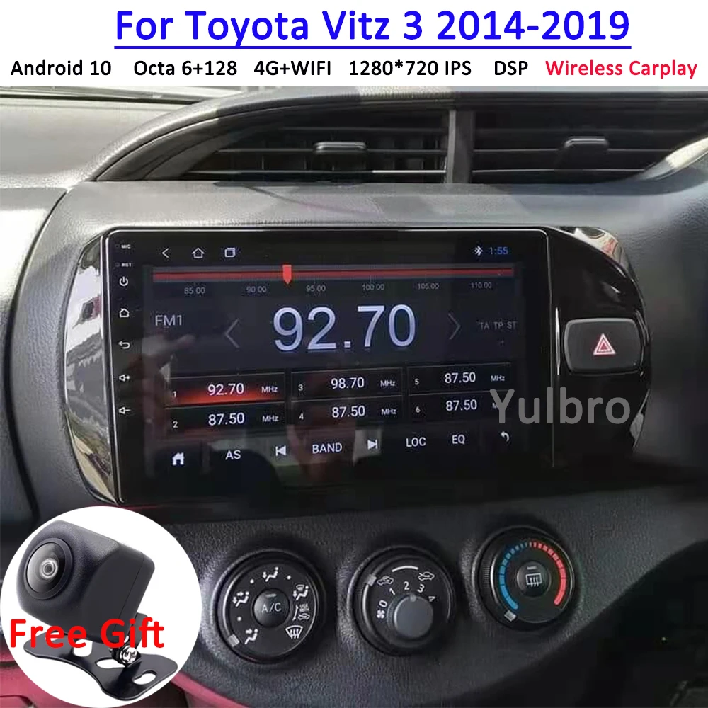 

Автомагнитола на Android для Toyota Vitz 2014-2019, Dvd-радио, магнитофон, стерео, правый руль, мультимедиа, Gps-навигация, головное устройство Carplay