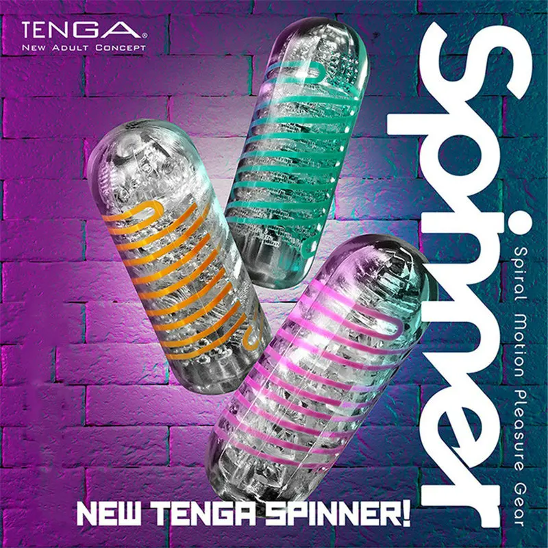 Japan TENGA SPINNER Male Masturbator Cup Sex Toys for Men Vagina 3D Real Pussy Male Penis G-spot Massager Aircraft Cup