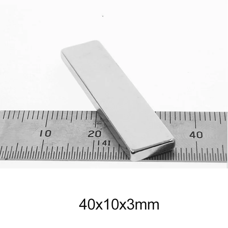 

5~50PCS 40x10x3 Block Powerful Magnetic Magnets 40mmX10mm Sheet Permanent Magnet 40x10x3mm Neodymium Magnet Strong 40*10*3