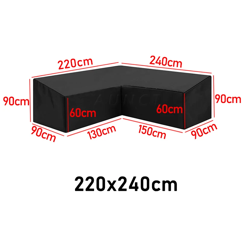 15 Maten Corner Outdoor Sofa Cover Tuin Rotan Hoek Meubilair V Vorm L Shapewaterproof Sofa Beschermen Set Dust Covers