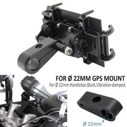 NEW Motorcycle Accessories Black Universal 22MM Mount GPS Mobile Phone Navigation Bracket