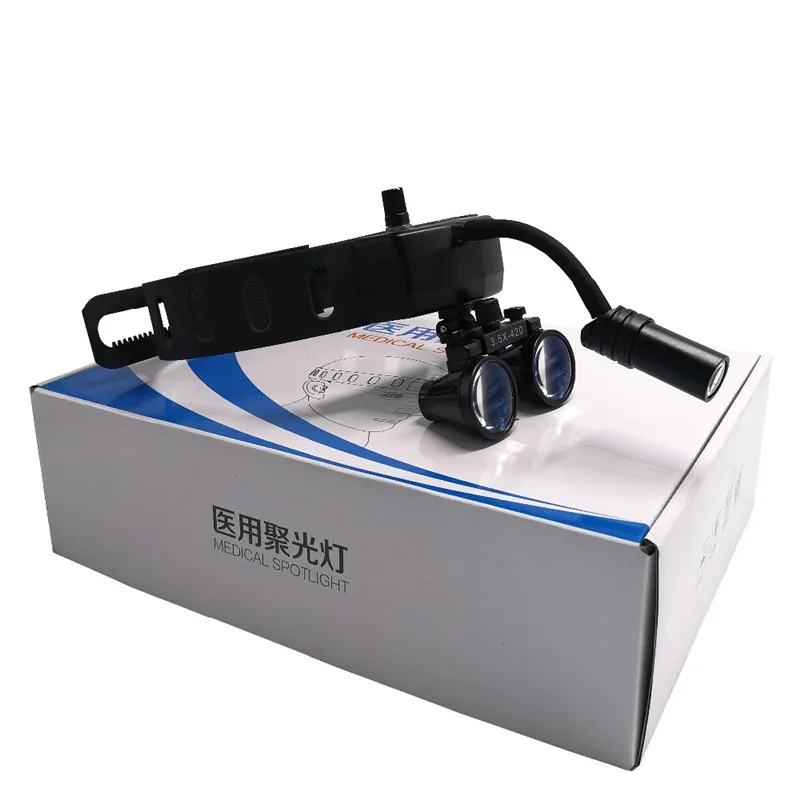 

Беспроводная медицинская фара + 2,5/3.5X зубные Хирургические лупы 5W светодиодный ная фара USB с перезаряжаемым портом