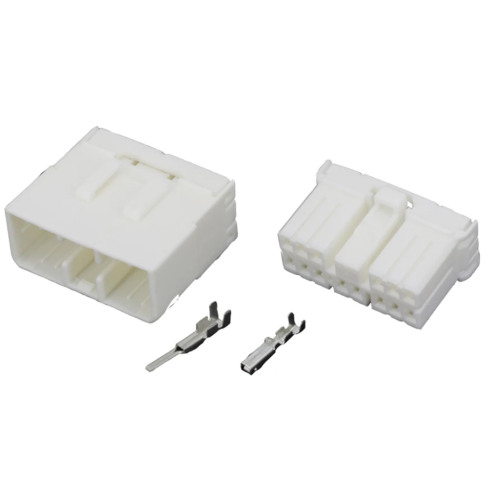 14 Pin Automotive Connectors White Male and Female Automotive Connectors with Terminal DJ7141-1.8-11/21
