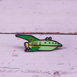 Planet Express Ship enamel pin future world adventure jewelry