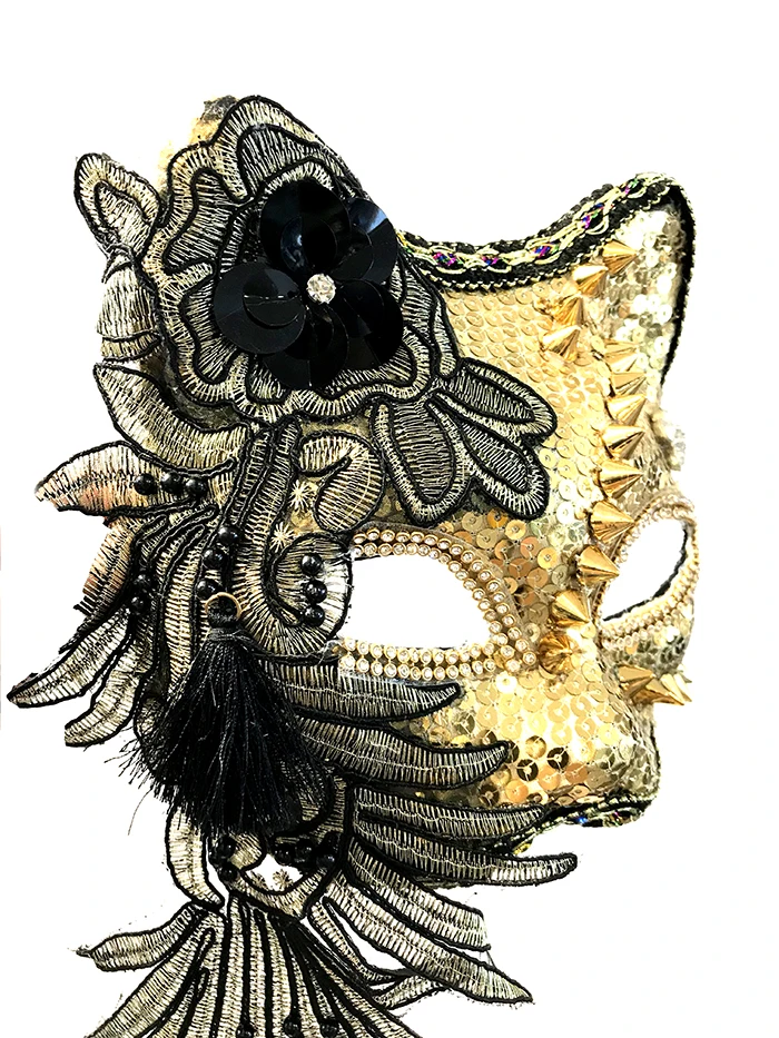 H3399แฟชั่นปาร์ตี้แมวหน้ากากฮาโลวีน Masquerade หน้ากากเจ้าหญิงไนท์คลับผู้หญิง Ball Venetian วิกผมแฟนซี