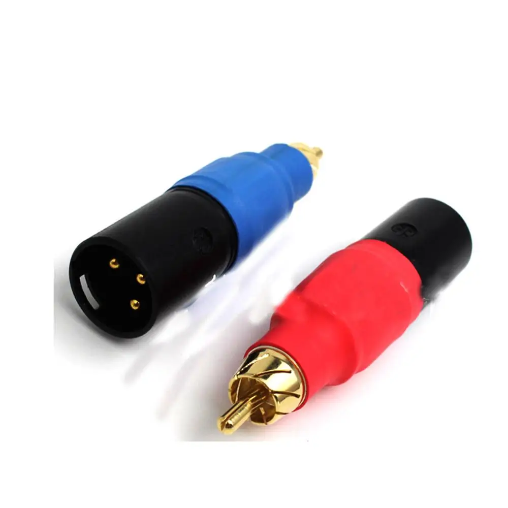 ハイエンド 4x ノイトリック xlr プラグ rca プラグ xlr オスとメスのペア rca オスバランスオーディオコンバータ
