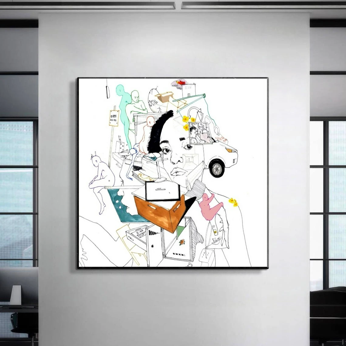 Noname Room 25 ألبوم موسيقى ملصق لوحة جدران المنزل الديكور (بدون إطار)