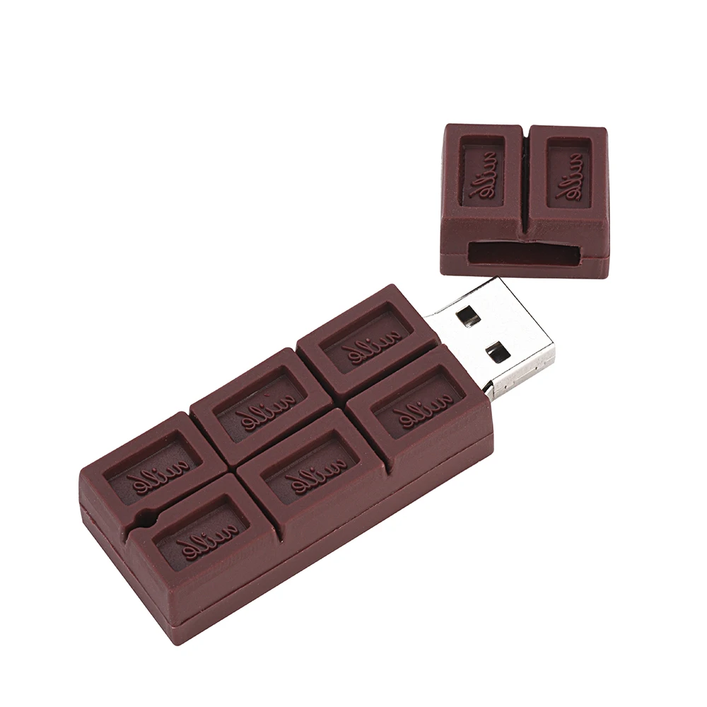 Chocolate USB Flash Drives 16gb 32gb Cartoon pendrive 64gb 128gb Pendrives 4GB Creative USB 8GB Wedding gift