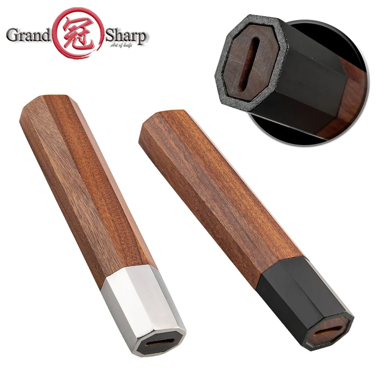 

DIY Knife Handle Kitchen Knife Parts ECO Friendly Natural African Wood Knife Making Details Accessories Octagonal Grandsharp