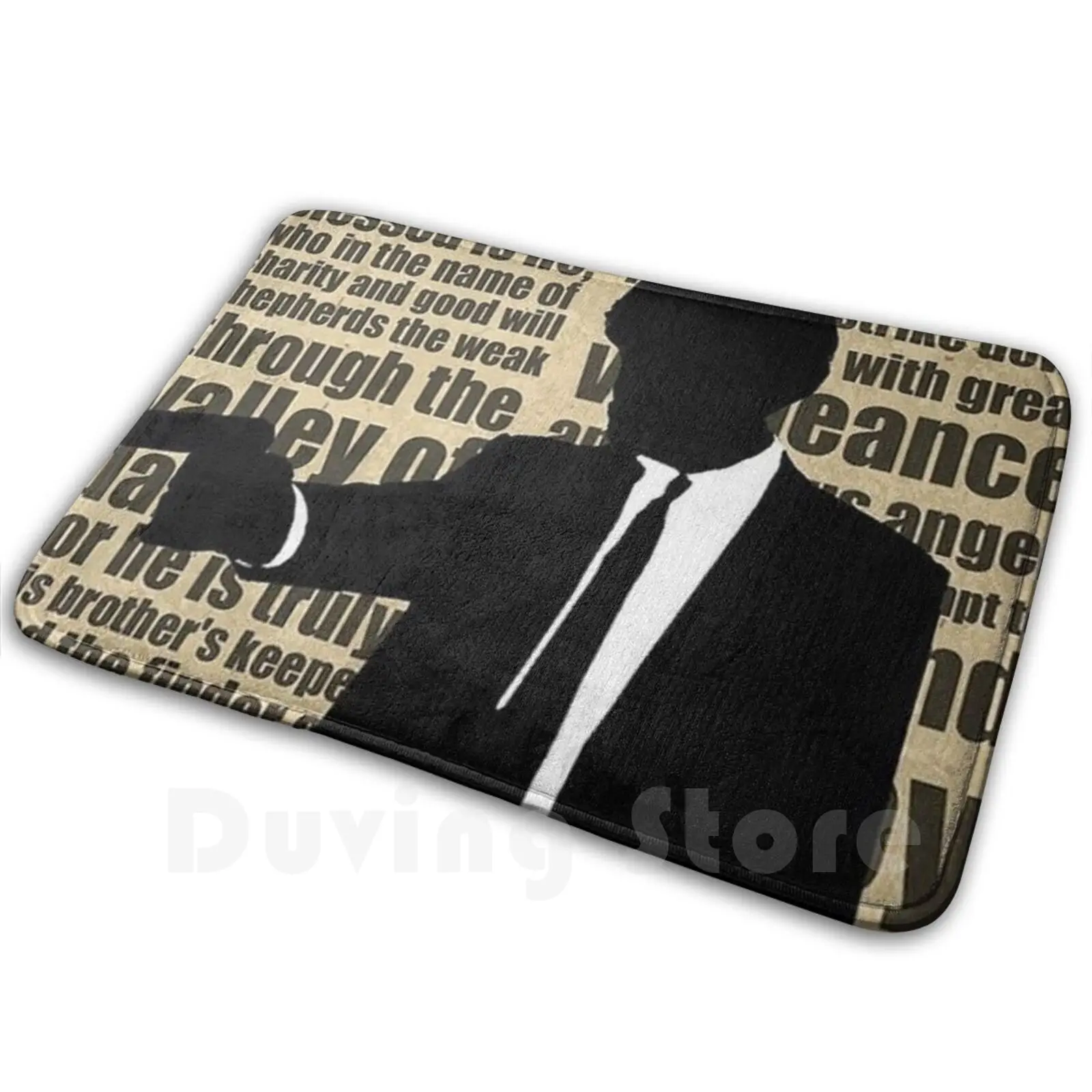 Pulp Fiction Carpet Mat Rug Cushion Soft Pulp Fiction Ezekiel 25 17 John Travolta Samuel L Jackson Django