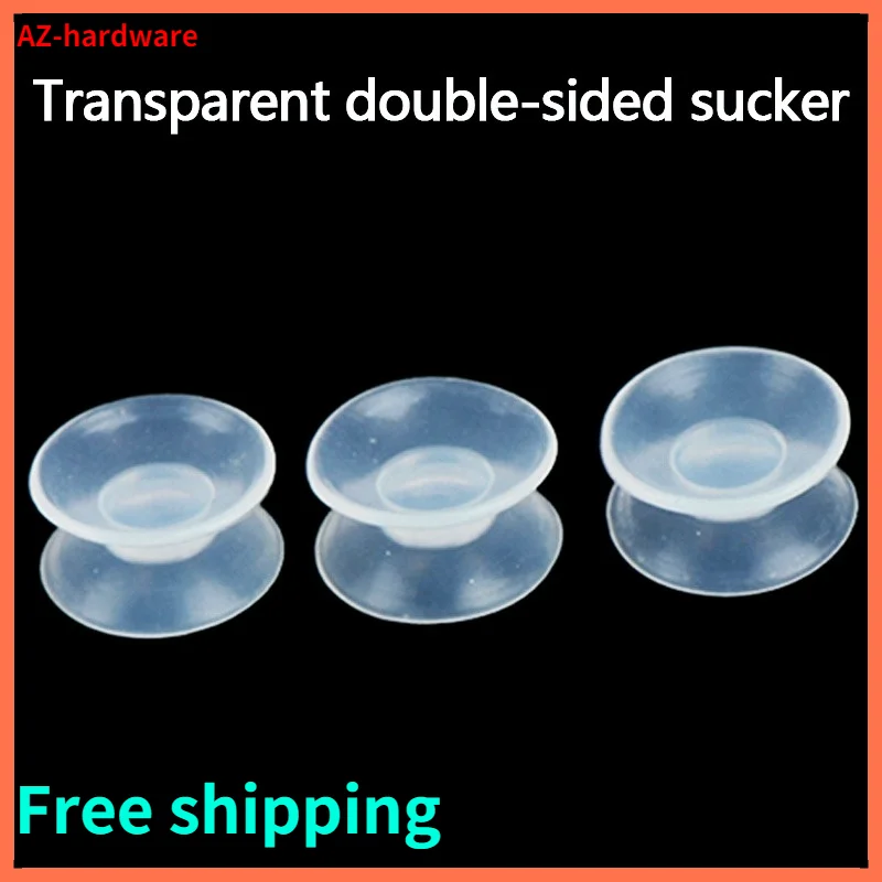 Transparent rubber suction cup on both sides Double sided suction cup - Sucker pads for glass, plastic