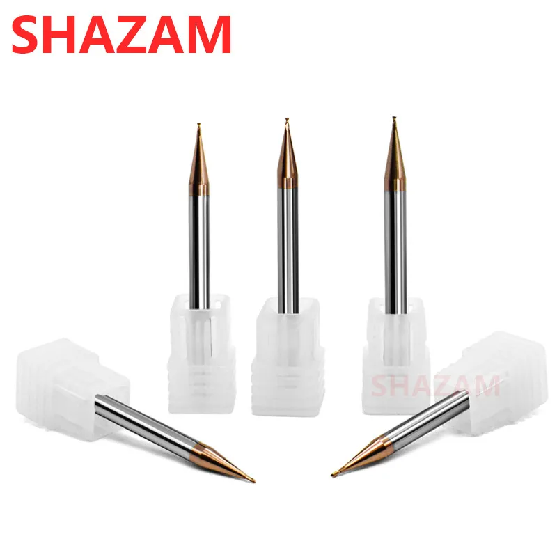 Micro Milling Cutter Alloy Coating Tungsten Steel Tool Cnc Maching Small Diameter Endmill Top Face Cutter Milling Machine Tools