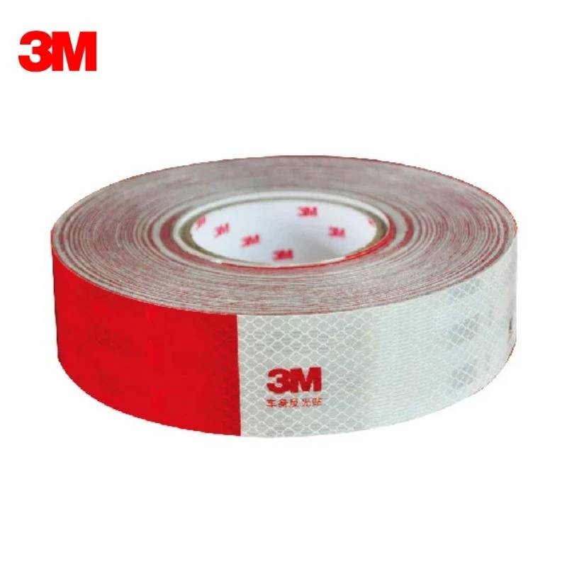 3M Reflective Tape 983D For Car, red &White alternative Waterproof Sticker,Dropshipping