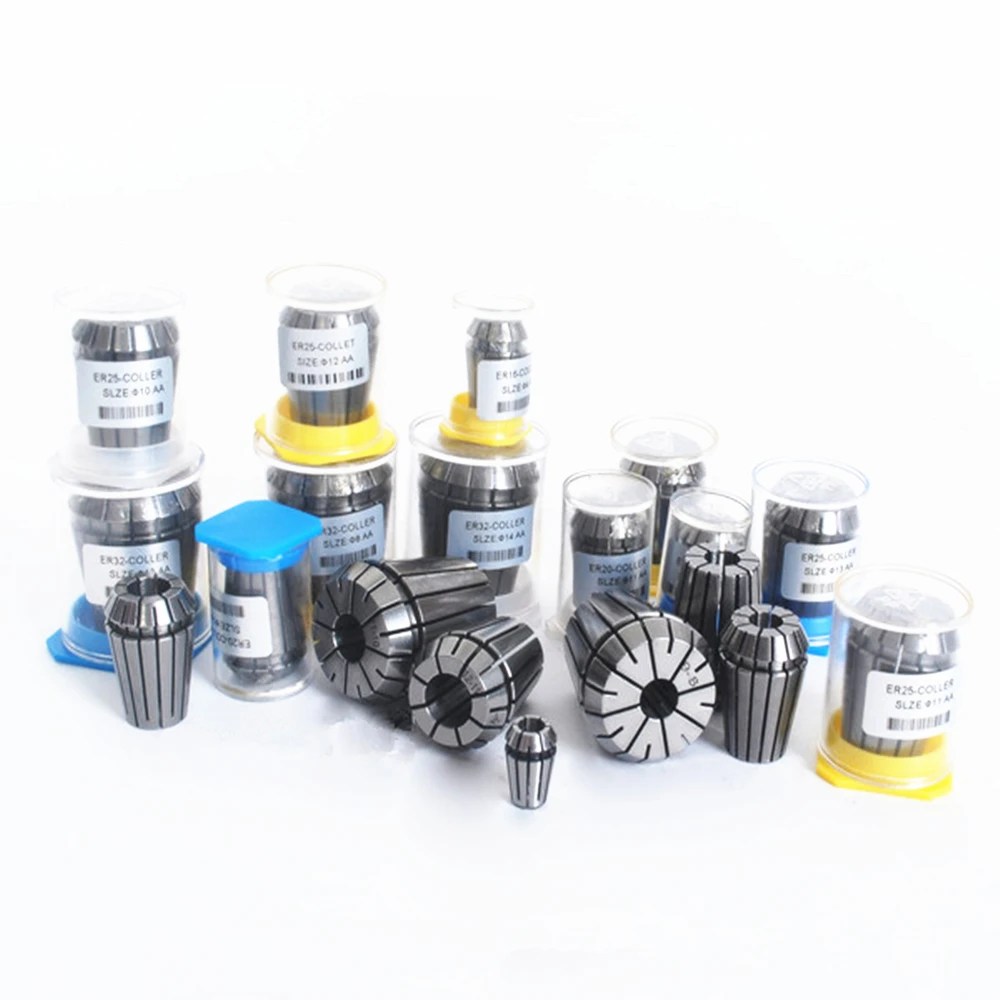 Nuovo 1Set ER pinza mandrino ER8 ER11 ER16 ER20 ER25 ER32 ER40 CNC portautensili di fresatura macchina per incidere tornio mulino a molla mandrino CNC