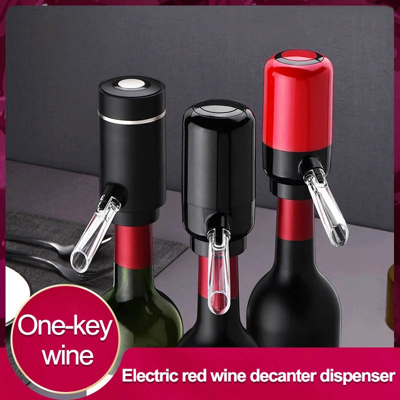 

Smart Electric Red Wine Dispenser Quick Sobering Automatic Wine Decanter USB Charging/Battery Aerator Pourer For Kitchen