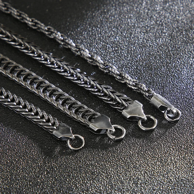 KALEN Stainless Steel Matte Link Chain Necklace For Men 8mm Twisted Link Chain Choker Jewellry New Arrivals 2020
