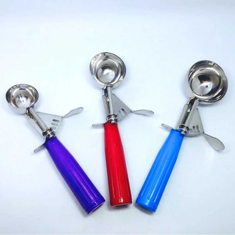 Stainless Steel Ice Cream Scoop Tool cookie scoop Icecream Spoon Kitchen Gadgets 2020 Sticks Mashed Potatoes Watermelon Spoon 1P