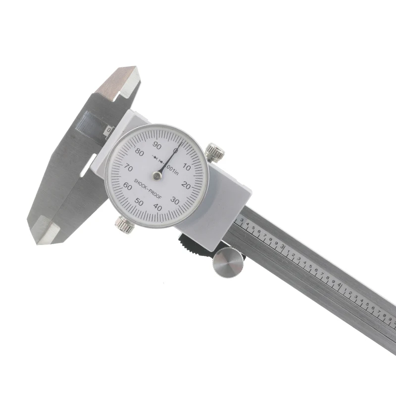 Shock-proof Stainless Stee Dial Caliper 6inch 0-150mm/0.02mml Precision 0.001\