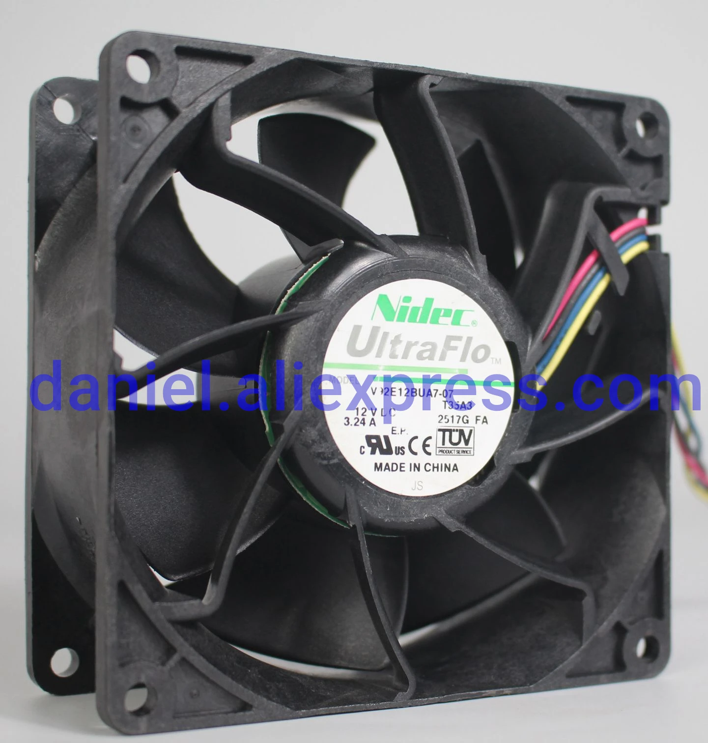 Original  V92E12BUA7-07 9038 12V PWM temperature control gale volume violent cooling fan