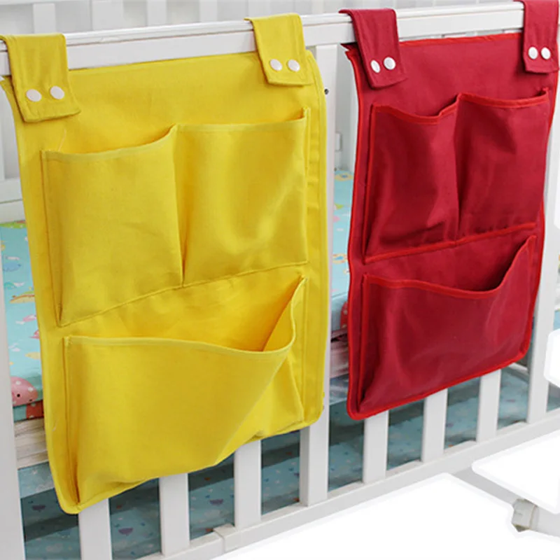 Baby Storage Organizer Crib Hanging Storage Bag Caddy Organizer for Baby Essentials Bedding Set Diaper Storage Bag