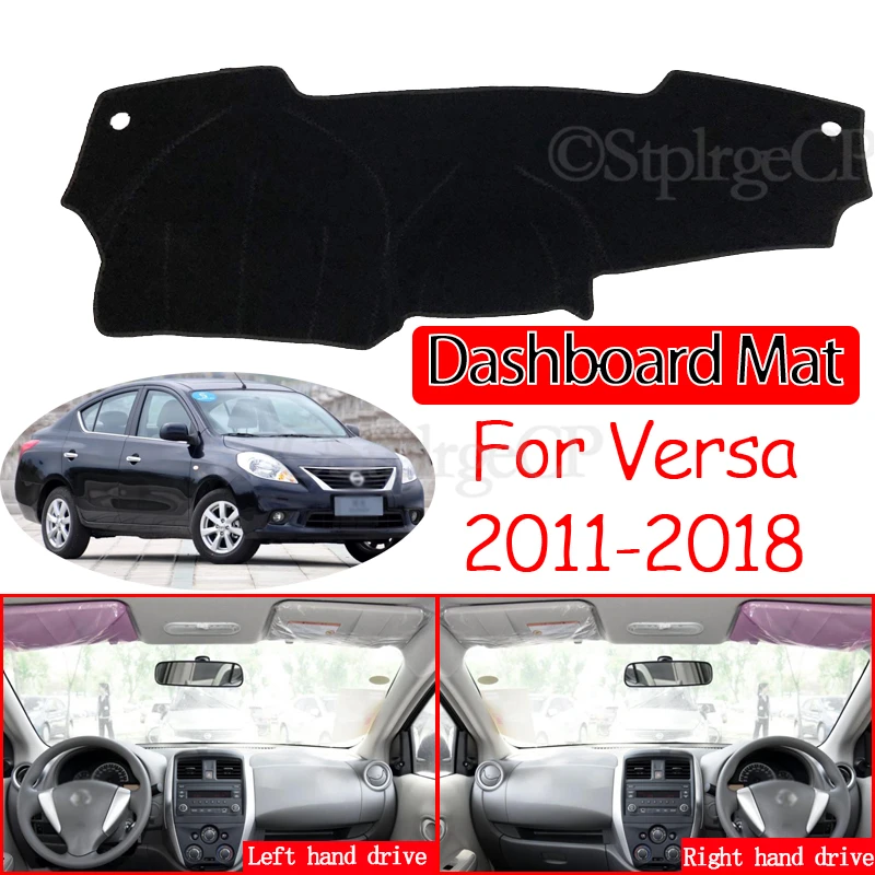 for Nissan Versa Sedan N17 Almera Sunny Latio 2011~2018 Anti-Slip Mat Dashboard Cover Pad Sunshade Dashmat Accessories 2016 2017