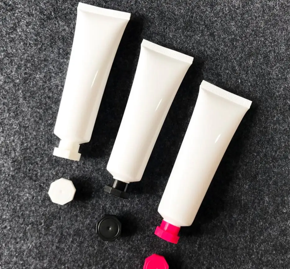 50 ml witte zachte buis milde wassen boter handcrème anti-UV lotion emulsie serum essentie hyaluronzuur cosmetische slang verpakking