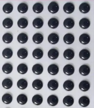 Ojos de pesca holográficos 3D para Crankbait, señuelos duros sin pintar, 3mm, 4mm, 5mm, 6mm, todo Color negro